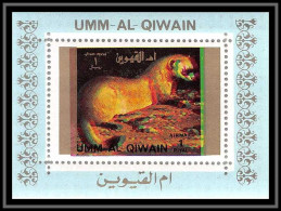 0202/ Michel 1541 Marte Martin Animaux Animals Décalage Des Couleurs Color Shift Error Umm Al Qiwain Deluxe Bloc ** MNH  - Knaagdieren