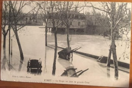 CPA 24 - Eymet - Le Dropt Un Jour De Grande Crue, Animée, éd Gillet, écrite En 1910 - Eymet