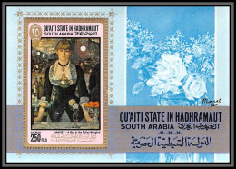 Aden - 1023 Qu'aiti State In Hadramaut Bloc ** MNH N°12 A Manet Tableau Tableaux Paintings Cote 15 Euros - Yémen