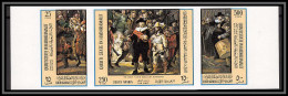 Aden - 1091a Qu'aiti State In Hadhramaut N°165/167 B Rembrandt 1967 Tableau Painting** MNH Non Dentelé Imperf - Yémen