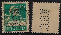 Switzerland 1927/1941 Stamp Perfin V.G.C. By J. Véron Grauer & Co International Transport From Basel Geneve Lochung - Perfins