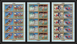 Ajman - 2614/ N°1141/1146 A Overprint Rotary Jeux Olympiques Olympic Games Sapporo 1972 ** MNH Feuille Sheets Hockey - Winter 1972: Sapporo