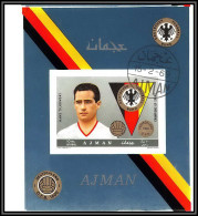 Ajman - 4512/ N°367 B Tikowski German Football Soccer Used Printing Proof Non Dentelé Imperf - 1970 – Mexico