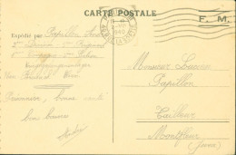 Guerre 40 Carte FM Franchise Militaire Du Front Stalag De Neuf-Brisach Alsace CAD Paris 2 VIII 40 - Oorlog 1939-45