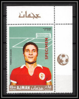 Ajman - 4680c/ N°310 A Eusebio Benefica Lisboa Neuf ** MNH Football Soccer Surcharge Specimen Overprint  - Equipos Famosos