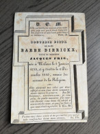 Barbe Dierickx Jacques Fris Malines Mechelen 1779 1860 - Religion & Esotérisme