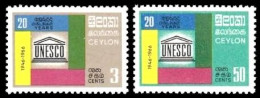 (076) Ceylon  1966  UNESCO  ** / Mnh   Michel 350-351 - Sri Lanka (Ceylan) (1948-...)