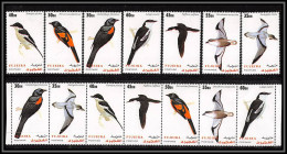 Fujeira - 1532b Bande + Série ** MNH Oiseaux Marin Puffinus Pericrocotus Passereaux Lalage Bird Seabirds NON EMIS RR - Collections, Lots & Series