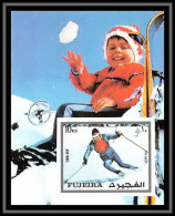 Fujeira - 1553/ Bloc N° 136 B Slalom Innsbruck Sapporo 1972 Jeux Olympiques (olympic Games) ** MNH Non Dentelé Imperf - Winter 1976: Innsbruck