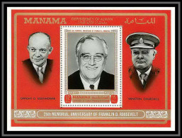 Manama - 3079z/ Bloc N° 83 A Roosevelt - Eisenhower Churchill ** MNH  - Sir Winston Churchill