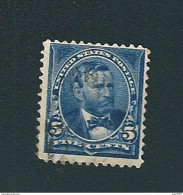 N° 125 Président Ulysses Grant 5 Cents Bleu  USA 1898 - Used Stamps