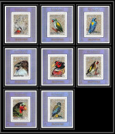 Manama - 3133/ N° 1040/1047 Deluxe Miniature Sheets Oiseaux Bird Birds Perroquets Parrots Rapaces Prey ** MNH  - Parrots