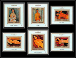 Manama - 3158/ N° 425/430 Modigliani Peinture Tableaux Paintings Deluxe Miniature Sheets ** Nus Nude Naked MNH  - Desnudos