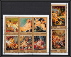 Manama - 3160a/ N° 496/503 A Nudes Nu Francois Boucher Peinture Tableaux Paintings ** MNH  - Desnudos