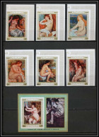 Manama - 3161b/ N° 270/275 B + Bloc 60 B Renoir Nus Nudes Peinture Tableaux Paintings Non Dentelé Imperf ** MNH  - Desnudos