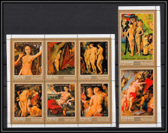 Manama - 3246b N°768/775 A Imperf Tableaux Paintings Nus Nudes Flemish School ** Mnh Rubens - Rubens