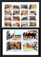 Manama - 3465d/ N°514/533 B Protection Of Animals 1971 Neuf ** MNH Elephant Lion Rhinoceros Crocodile Non Dentelé Imperf - Jirafas