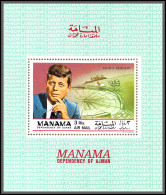 Manama - 5004b/ N°202 A Kennedy 1969 Deluxe Miniature Sheet Neuf ** MNH - Kennedy (John F.)