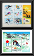 Ras Al Khaima - 530/ N° 377/382 B Bloc 85 Jeux Olympiques Olympic Games Sapporo 1972 Non Dentelé Imperf ** MNH Neuf  - Winter 1972: Sapporo