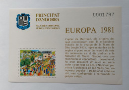 Bloc Europa 1981 - Neuf  - émis Par Souscription Réservée Aux Abonnés - Vicariato Episcopale