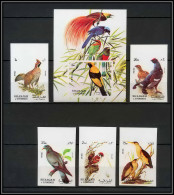 Sharjah - 2047a/ N° 1036/1040 + Bloc N°121 Grouse Regent Pigeon Sparrow Oiseaux Birds Regent Non Dentelé Imperf ** MNH - Collections, Lots & Séries