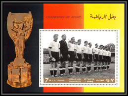 Sharjah - 2097/ Bloc N°42 A Football Soccer German National 1968 Team Neuf ** MNH - 1970 – Mexico