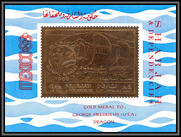 Sharjah - 2251 BF A 46 A Sailing Overprint Winners FRIEDRICHS  Jeux Olympiques Olympics MEXICO 1968 OR Gold 1969 ** MNH  - Sharjah