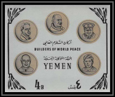 Yemen Royaume (kingdom) - 4000/ Bloc N°29 Kennedy - Churchill Pope Pape Nehru Hammarskjöld** MNH  - Sir Winston Churchill