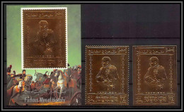 Yemen Royaume (kingdom) - 4136  N°860 A/B + Bloc 174 B Napoleon OR Gold Stamps Perfect Set ** MNH  - Napoléon