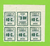 Amiens Grève 1909, Tête-bêche 1b Bloc 6 Coin Feuille - Stamps