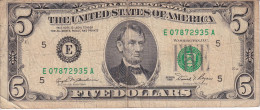 BILLETE DE ESTADOS UNIDOS DE 5 DOLLARS DEL AÑO 1981 LETRA E - RICHMOND (BANK NOTE) - Billetes De La Reserva Federal (1928-...)