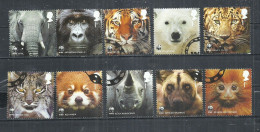 UNITED KINGDOM 2011 - WWF - WILD ANIMALS - CPL. SET - USED OBLITERE GESTEMPELT USADO - Usati