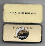 Boite En Fer Pour Contenir Des Cigares (boite Vide) Panter Mignon Holland (Hollande) - Tabaksdozen (leeg)