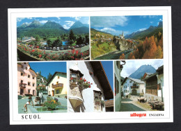 Suisse - SCUOL Engiadina - Sportanlage Trü St. Georgskirche Mit En Dorfplatz Bügl Grond - Multi Vues - Scuol