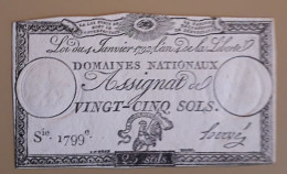 FRANCE - 20 SOLS - 1792 - CIRC - P A55 - ASSIGNAT - BANKNOTES - PAPER MONEY - CARTAMONETA - - Assignats