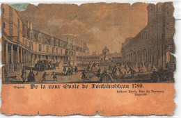 FRANCE - Fontainebleau - De La Cour Ovale De Fontainebleau 1780 - Carte Postale Ancienne - Fontainebleau