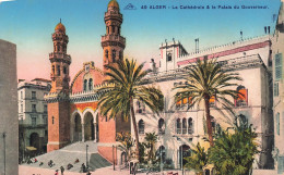 ALGÉRIE - Alger - La Cathédrale Et Palais Du Gouverneur - Carte Postale Ancienne - Algerien