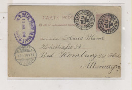 MONACO 1901 Postal Stationery To Germany - Interi Postali