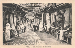 MAROC - Fes - Un Souk De La Médina - Carte Postale Ancienne - Fez (Fès)