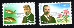 1989 National Sciences Society Mi IS 710 - 711 Sn IS 682 - 683 Yt IS 663 - 664 Sg IS 737 - 738 Xx MNH - Unused Stamps