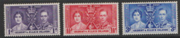 Gilbert Ad Ellice Islands  1937  SG  40-2  Coronation    Mounted Mint - Gilbert- Und Ellice-Inseln (...-1979)