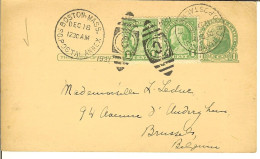 CP De 1931" One Cent " + 2 X 1 Cents De BOSTON MASS POSTAL ANNEX  Pour BRUSSELS - 1941-60