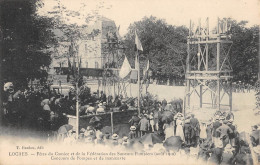 CPA 37 LOCHES / FETES DU COMICE ET DE LA FEDERATION DES SAPEURS POMPIERS / CONCOURS DE POMPES ET DE MANOEUVRES - Loches