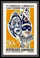 90108a Gabon (gabonaise) N°210 Cirque Carnaval Libreville Non Dentelé ** MNH Imperf  - Circus