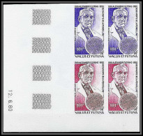 90600b Wallis Et Futuna N°105 Fleming Pénicilline Penicillium Essai Proof Non Dentelé Imperf ** MNH Coin Daté - Non Dentellati, Prove E Varietà