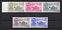 90765d Wallis Et Futuna Et Futuna N° 275 T Edison Télégraphe Télégraph Essai Non Dentelé Imperf ** MNH Lot 5 Couleurs  - Sin Dentar, Pruebas De Impresión Y Variedades