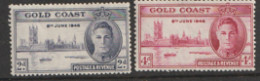 Gold Coast  1946  SG  133-4  Victory    Mounted Mint - Gold Coast (...-1957)