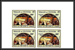 90863 Wallis Et Futuna N° 258 Paques 1980 Jesus Mis Dans Le Tombeau Easter Bloc 4 Non Dentelé Imperf ** MNH  - Pascua