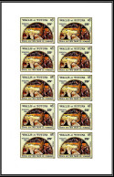 90863a Wallis Et Futuna N° 258 Paques 1980 Jesus Mis Dans Le Tombeau Easter Non Dentelé Imperf ** MNH Feuille Sheet - Ongetande, Proeven & Plaatfouten