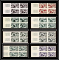 90978c Afrique Occidentale AOF Scott 63 N°52 Pangolin 8 Bloc 4 Essai (proof) Non Dentelé Imperf ** MNH  - Ungebraucht